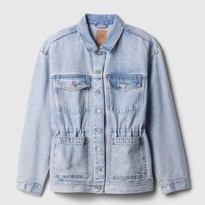 GAP Cinched waist denim jacket size medium